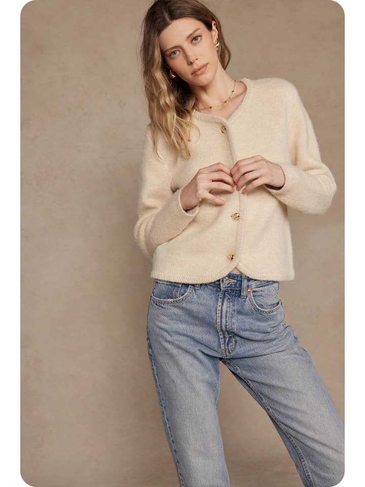 Strut & Bolt – Engroshandel Cardigan - Dame – Knap Ned Cardigan3