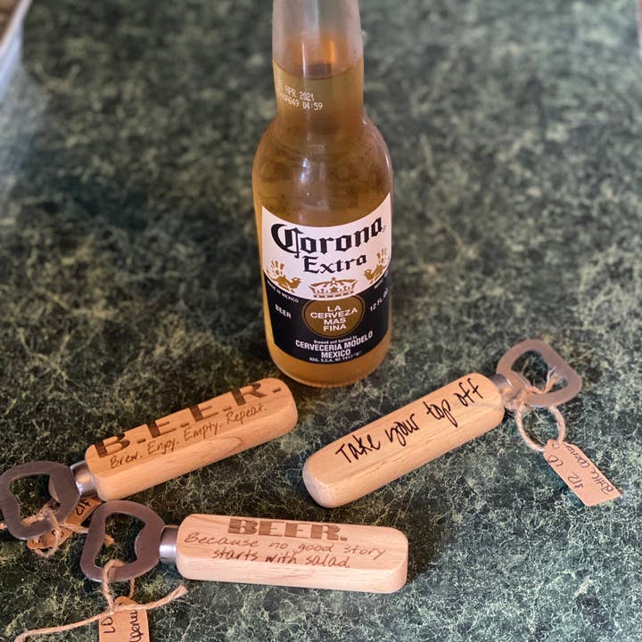 Wooden Bottle Openers for wholesale by Love.Dee Creations