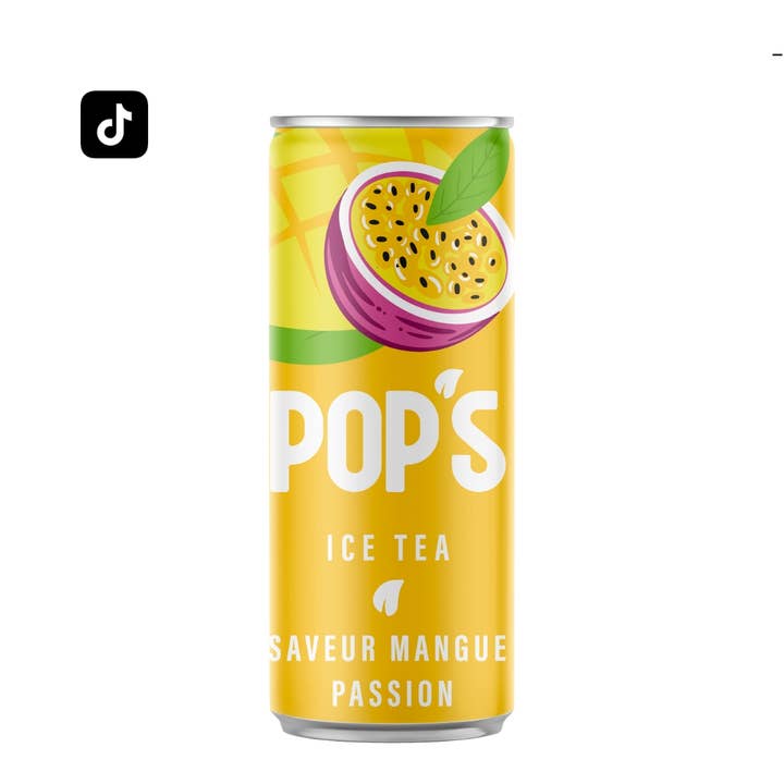 Pop’s Ice Tea Mangue Passion 24x330ml pour la vente par CargoPirate