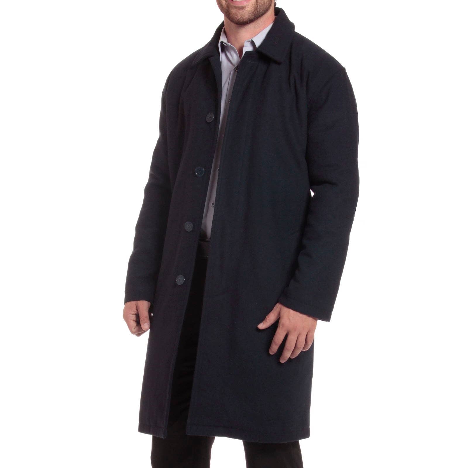 Alpine Swiss – Gabardine - Homem por atacado – Jaqueta masculina Zach na altura do joelho Top Coat Trench Wool Blend Over7