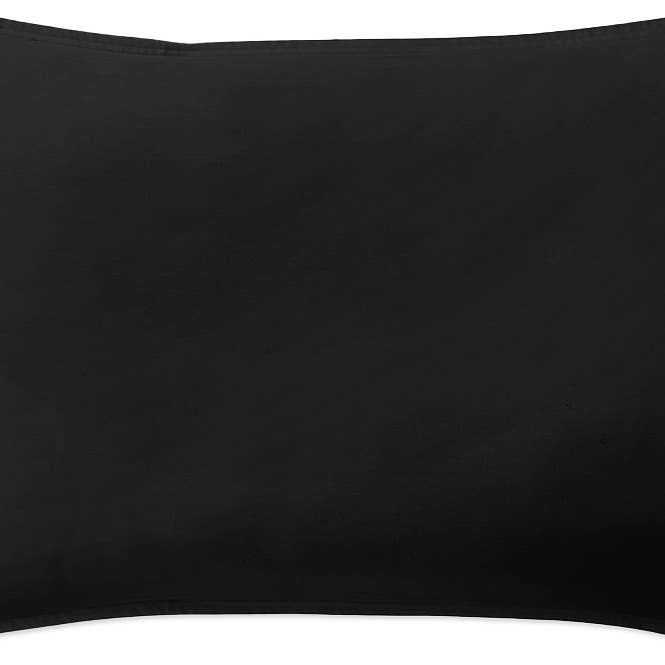 NEGRO MEDIANOCHE FUNDA DE ALMOHADA 50 X 70 CM, ALGODÓN PERCAL, LAVA, NEGRO MEDIANOCHE de venta al por mayor en Faire