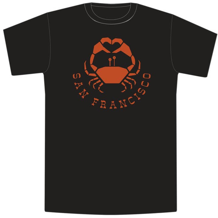 Camiseta unisex Crabs Love San Francisco para hombre para venta al por mayor de Dia de Los Todos