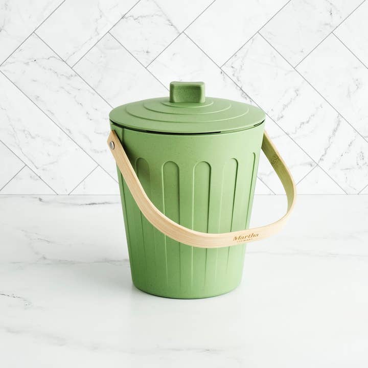 Bamboozle - Wholesale Kitchen tool/gadget - Compost Bin - Martha Stewart - .7 Gal Cap. - Dishwasher Safe4