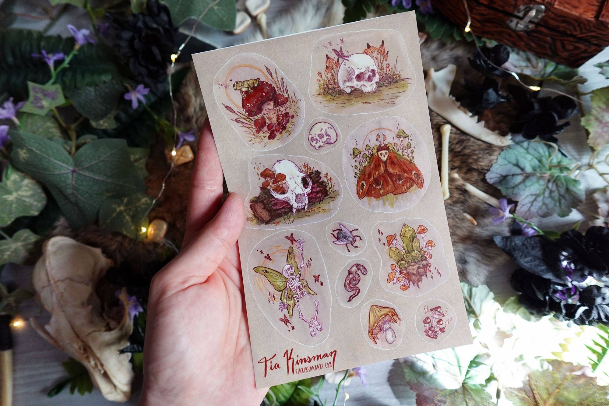 Tia Kinsman - Wholesale Sticker - Goblin Garden Sticker Sheet2