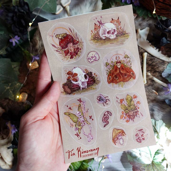 Tia Kinsman - Wholesale Sticker - Goblin Garden Sticker Sheet2