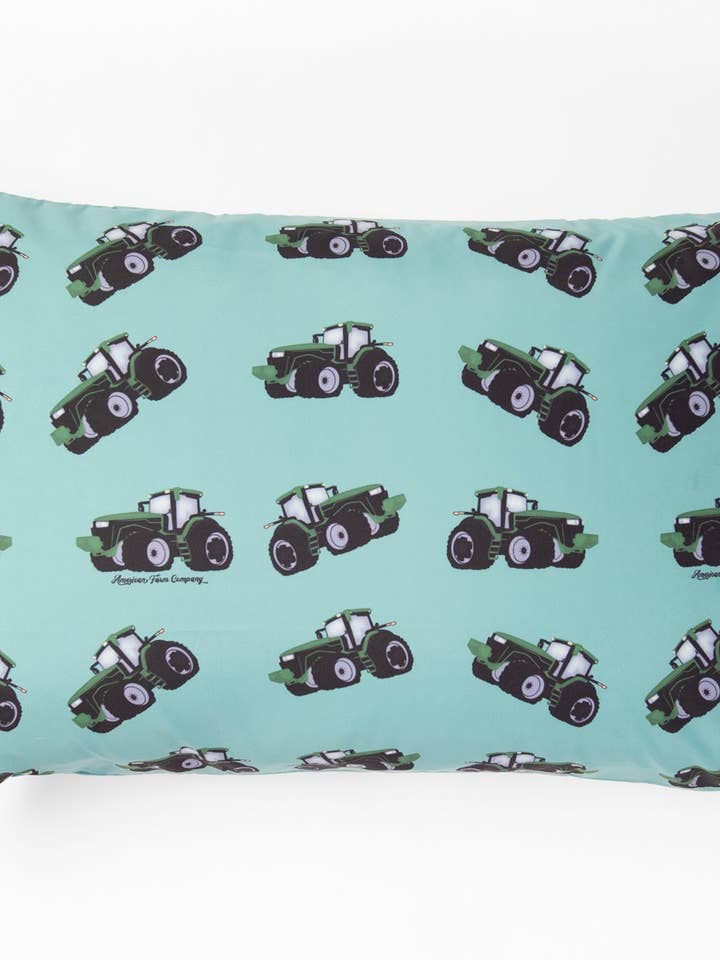 Big Green Tractor Pillow Case for wholesale by American Farm Company