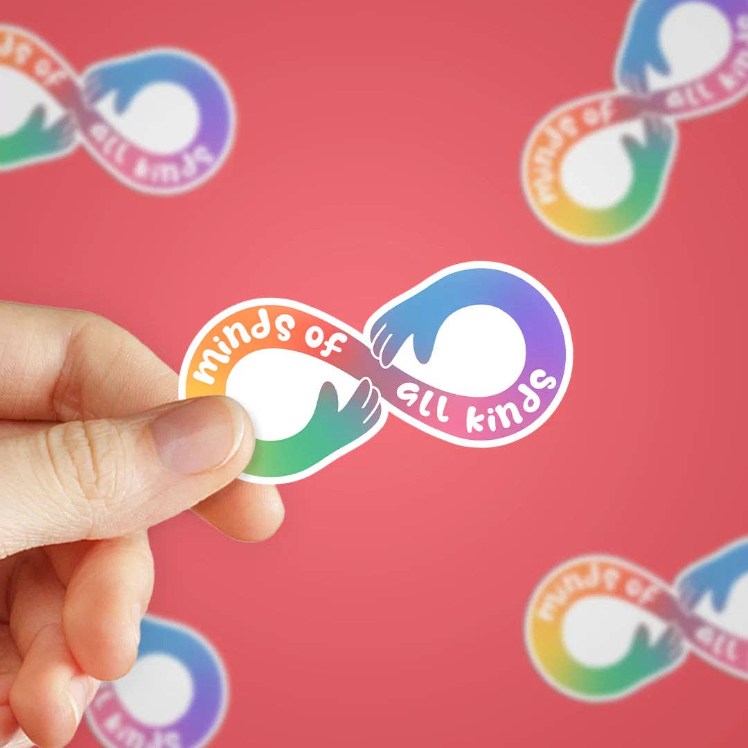 Stick With Finn - Wholesale Phone & Laptop Stickers - Minds of All Kinds Neurodiversity Sticker1