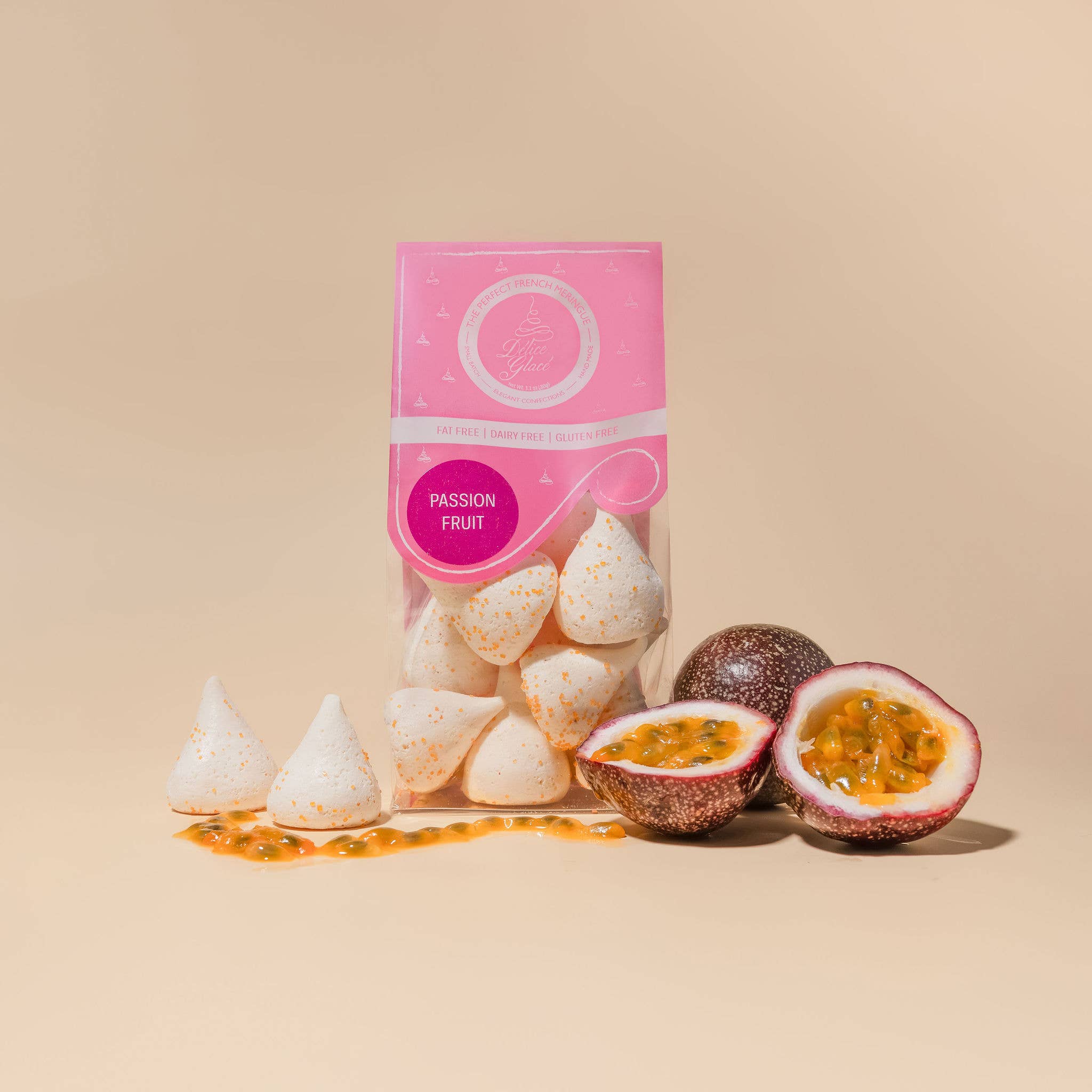 Délice Glacé - Wholesale Cookie - Passion Fruit Meringue Cookies1