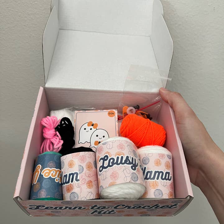 Lousy Llama Creations - Vente Accessoire de tricot/crochet - Ensemble varié de kits pour apprendre à crocheter12