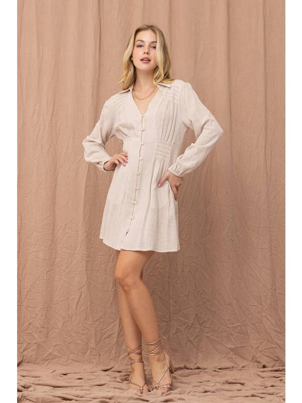 ILLA ILLA - Wholesale Dress - Women's - Cotton Button Down Dress14