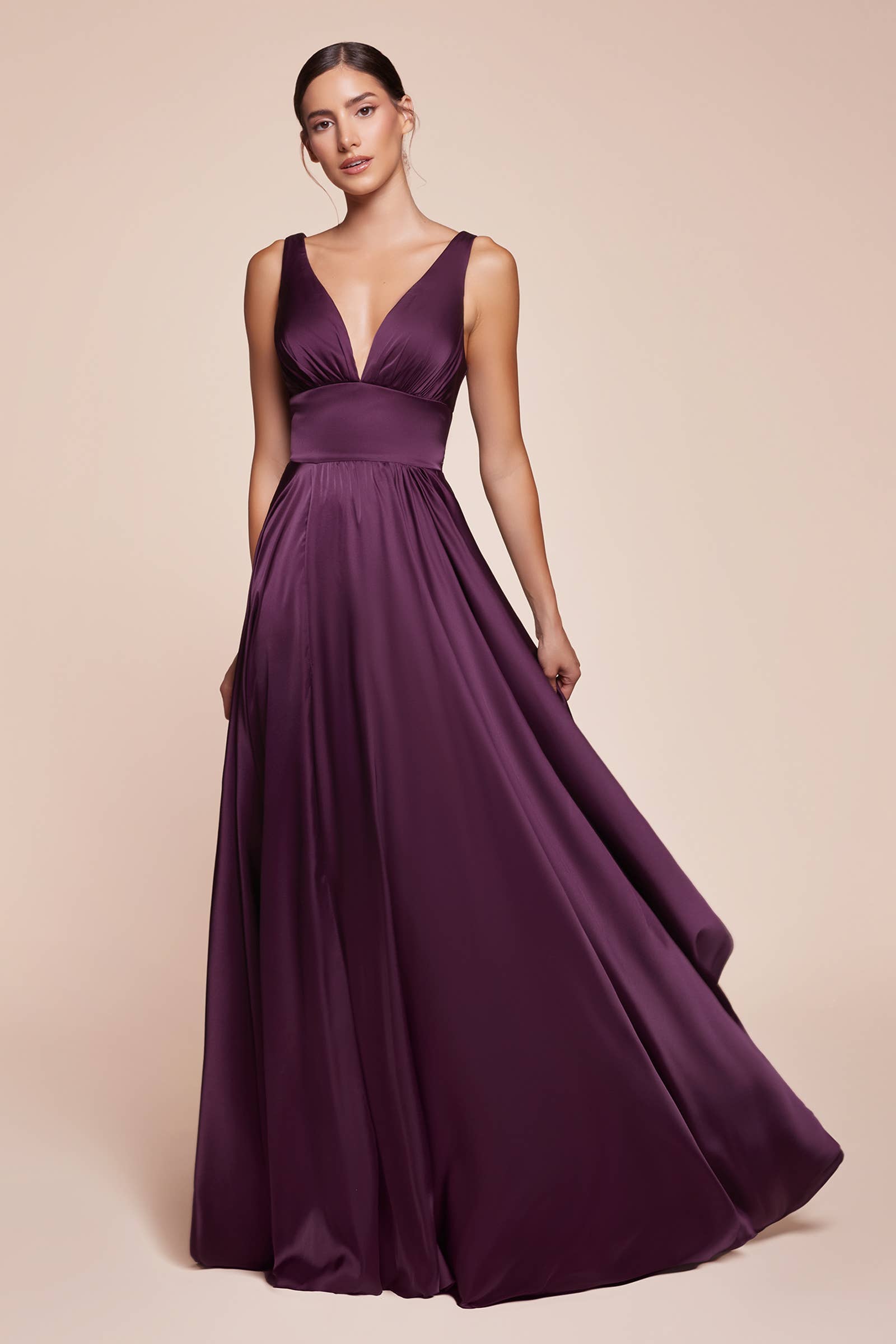 Ladivine by Cinderella Divine - Wholesale Gown - Women's - Satin A-Line Dress22