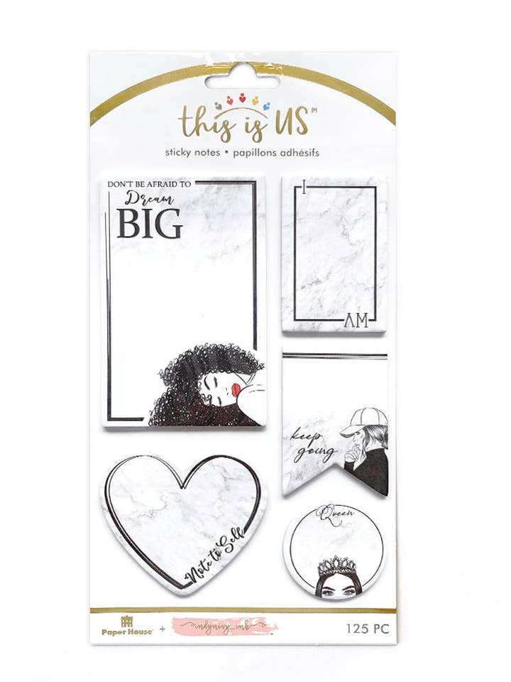 Eu sou. Conjunto de notas adesivas por atacado de Paper House Productions