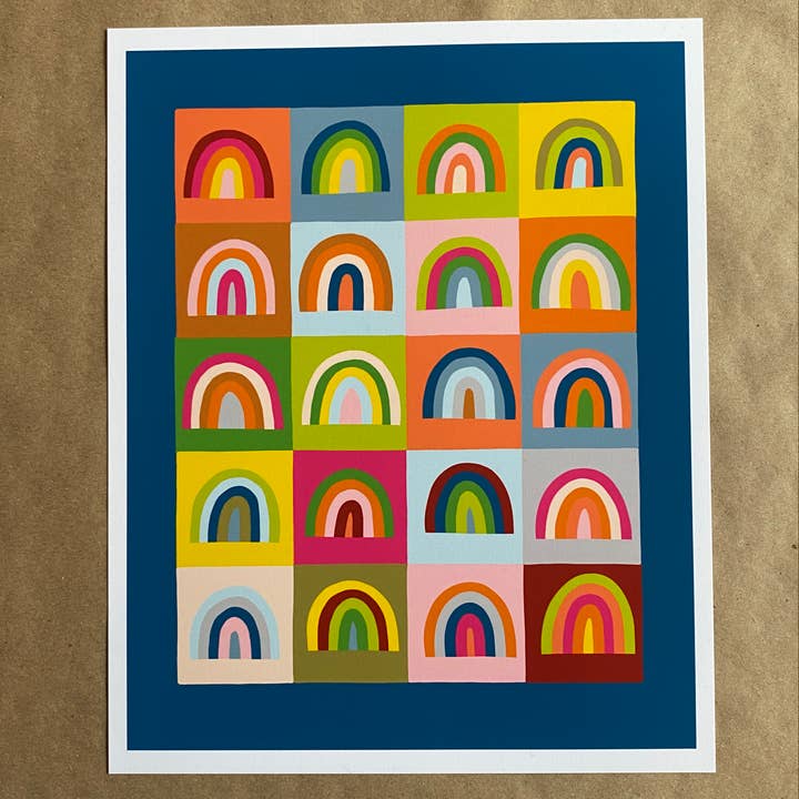 Quilt of Rainbows art print for wholesale by AnneArchy