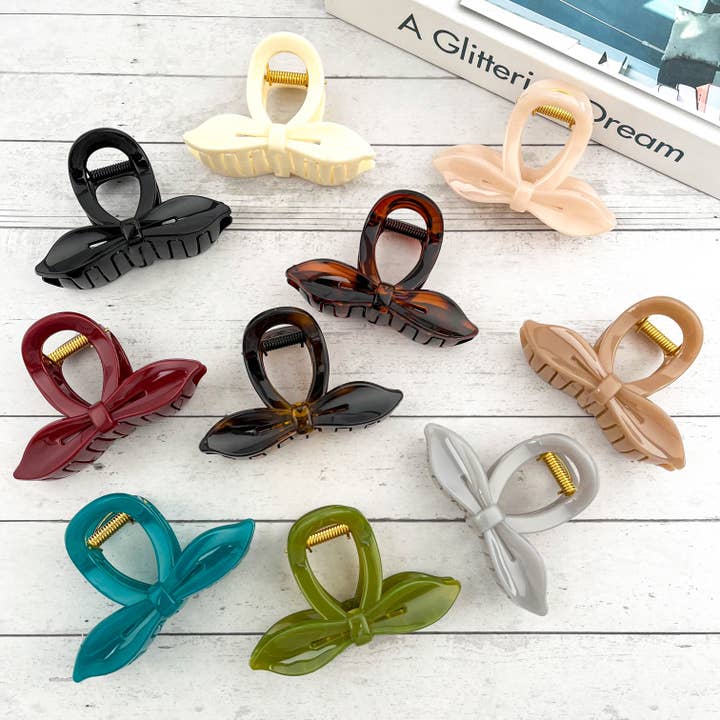 Grampo de Folha com Arco, Grampo de Cabelo Clássico por atacado de SoapElenGlen