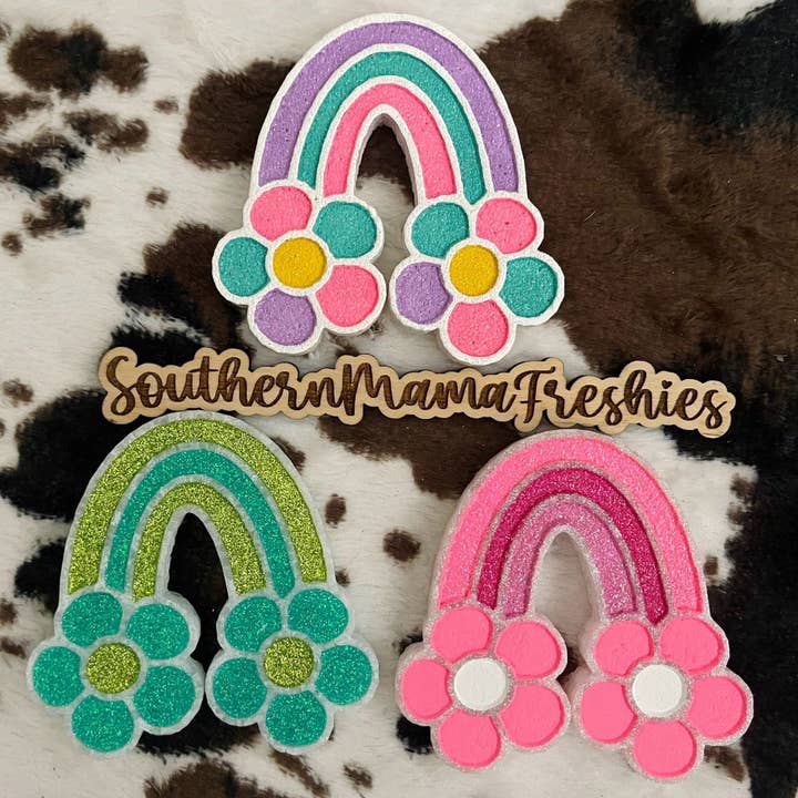 Floral Rainbow Car Freshie for engroshandel hos Southern Mama Freshies & More