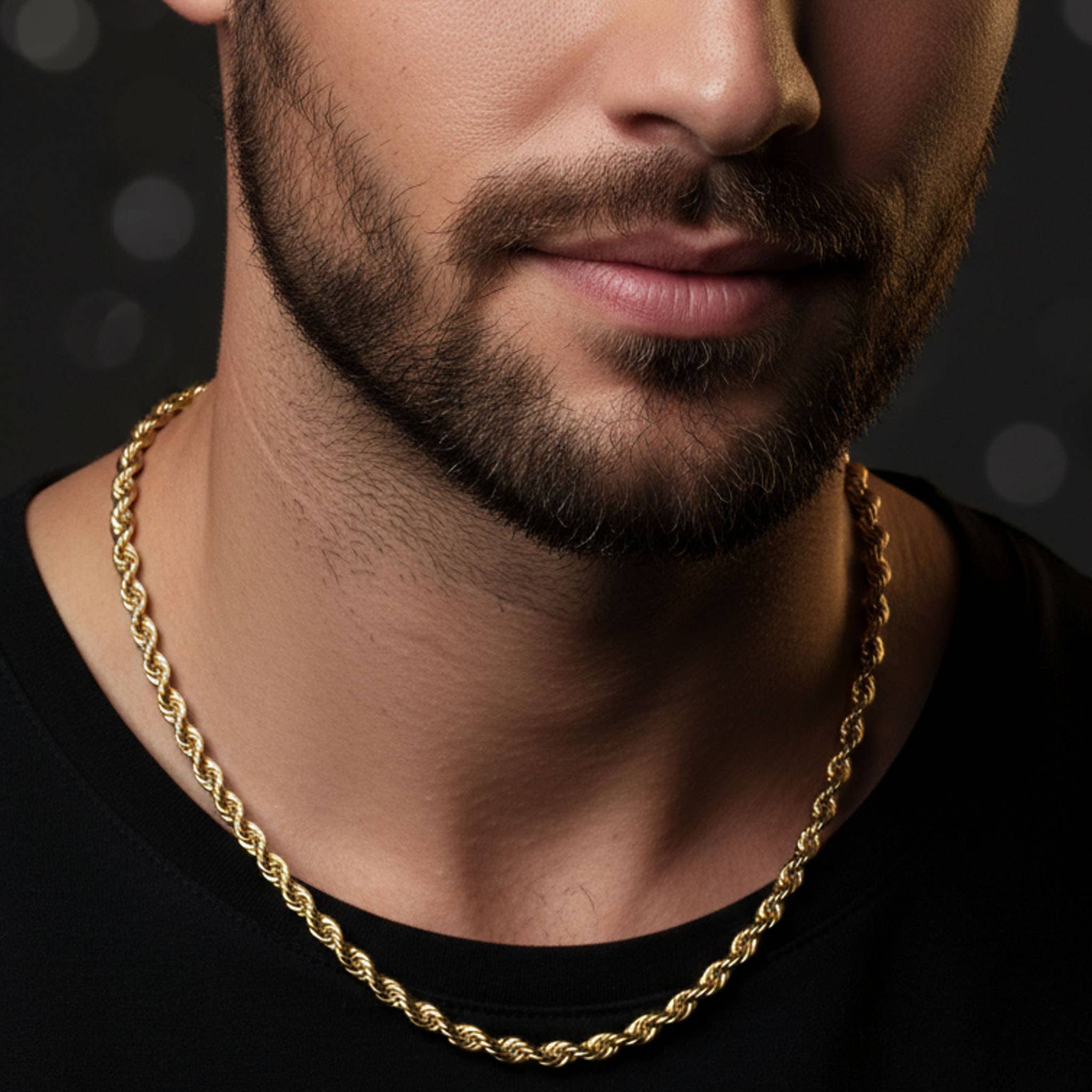 WJW - Wholesale Schakelketting - Gouden ketting met touw16