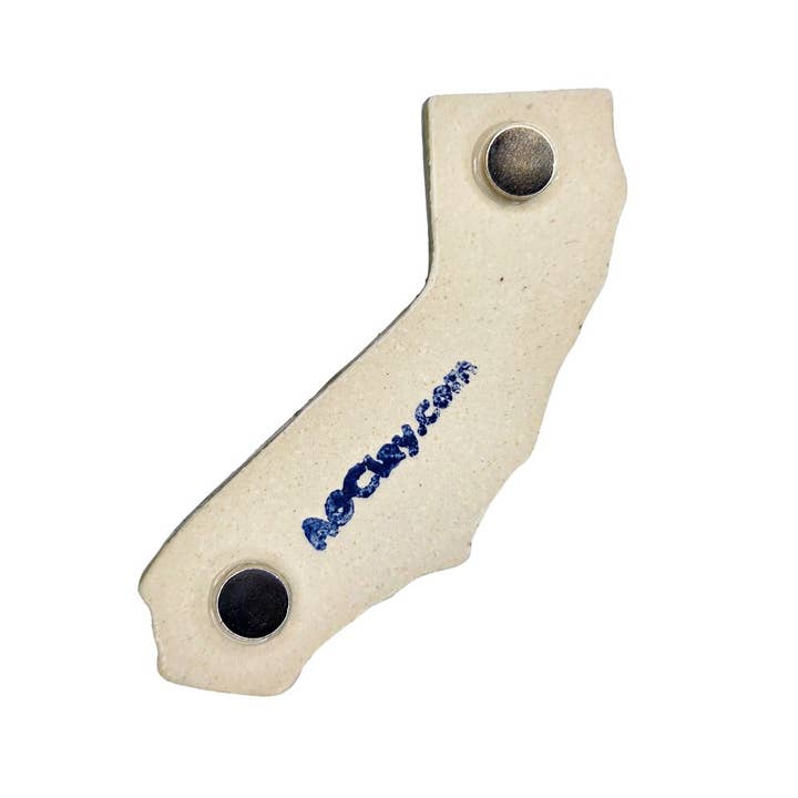 AO Clay - Wholesale Magnet - Custom California City Olive Ceramic Magnet - Custom White Heart Design Souvenir2