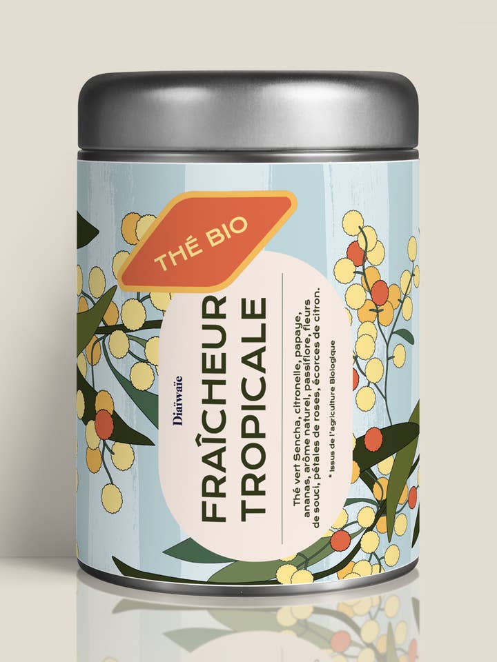 Organic iced tea - TROPICAL FRESHNESS for wholesale by Diaiwaie