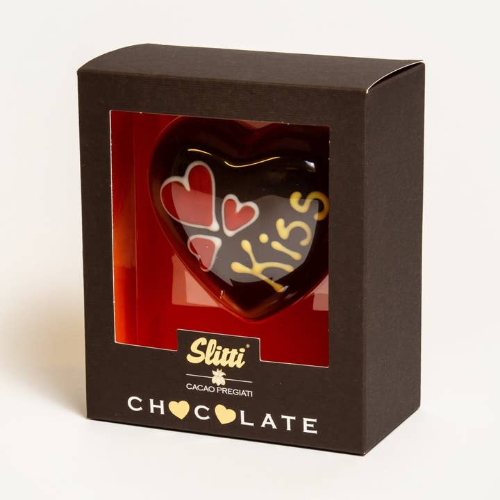 Cuore Dillo Col Cuore - 02 al cioccolato fondente per la vendita all'ingrosso da parte di Slitti Experience SRL