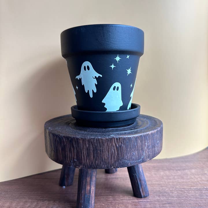 Peach Tree Design Shop - Wholesale Plant Pot - Glow-in-the-Dark Planter, Halloween Planter, Ghost Planter3