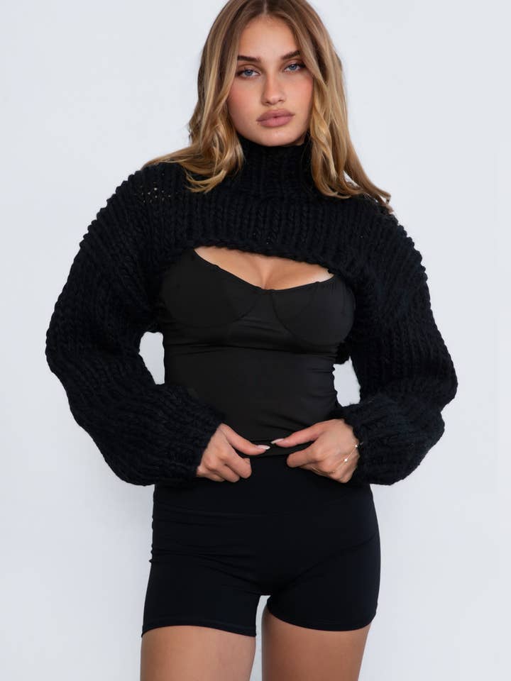 TICTOC – Engroshandel Pullover - Dame – CHRISTIE Heavy Gauge Sweater Strikket skuldertræk
 TC29112-CHRISTIE6