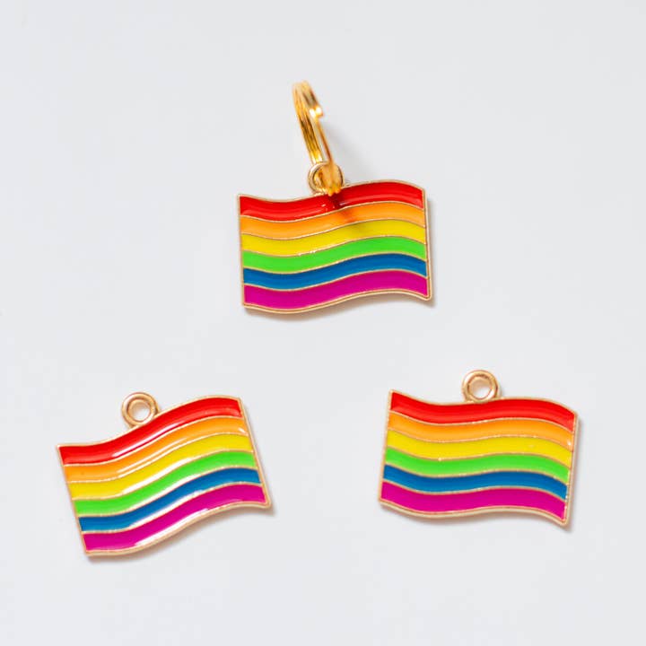 Pride Flag, portachiavi con ciondolo a forma di arcobaleno per animali domestici per la vendita all'ingrosso da parte di Wet Nosed Pup