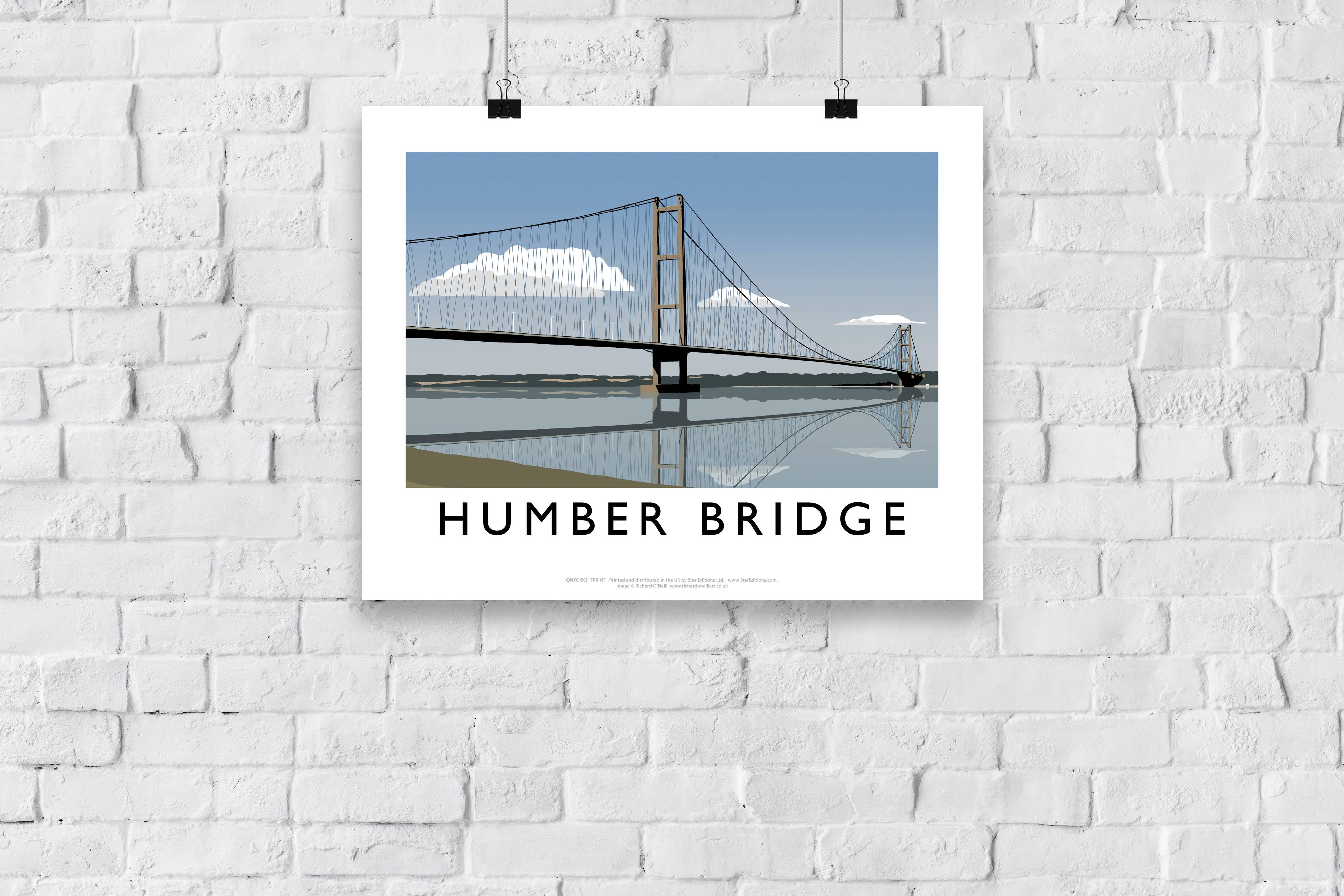 Star Editions – Großhandel Kunstdruck – Humber Bridge von Künstler Richard O'Neill - Premium Kunstdruck2