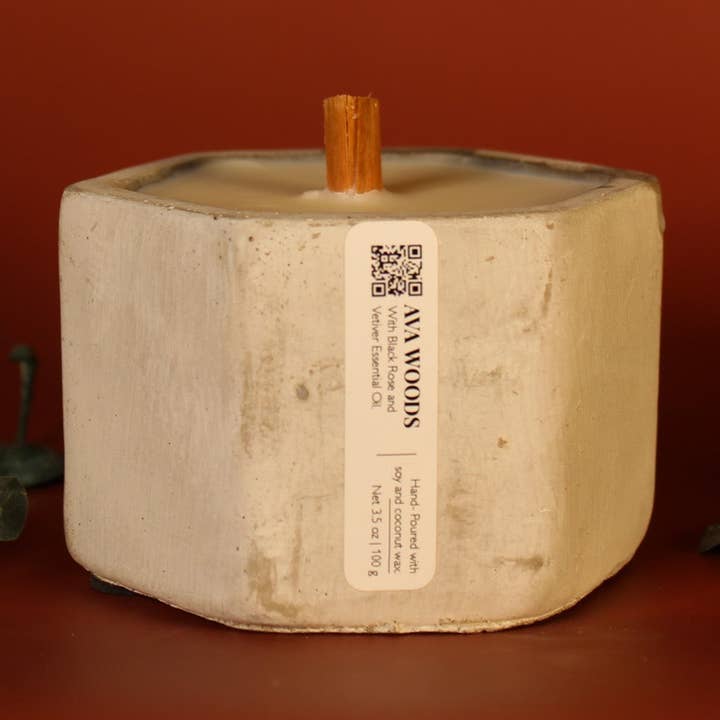 Vela de hormigón AVA WOODS para venta al por mayor de Ava Lit Candles
