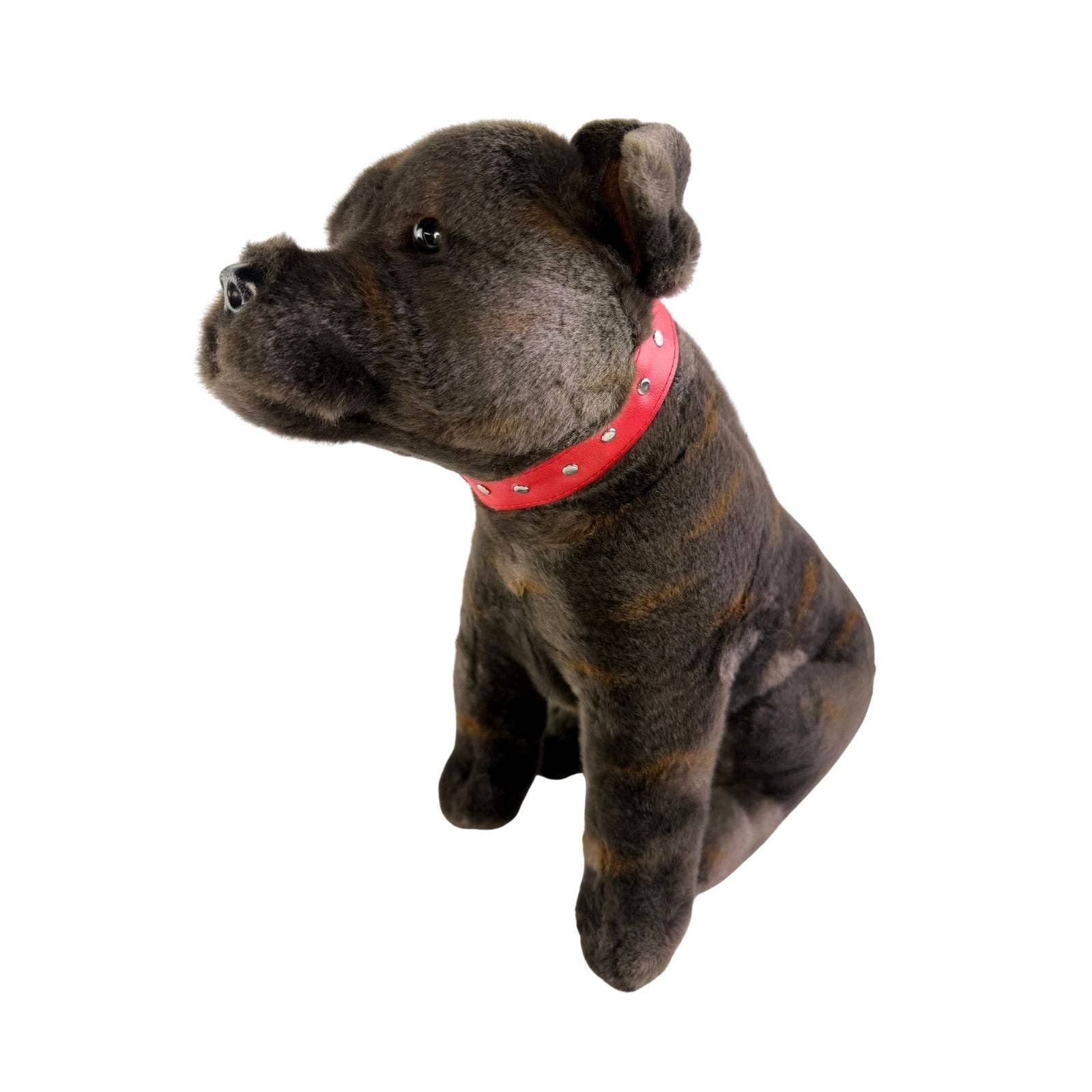 Bocchetta Plush Toys - Vente Peluche – chien - Scooter - Staffy - 32 cm assis, bringé5