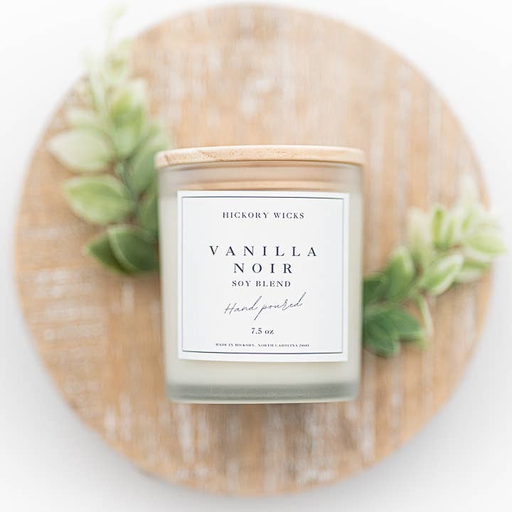 Hickory Wicks - Wholesale Jar/Filled Candle - Vanilla Noir Parvus Candle2