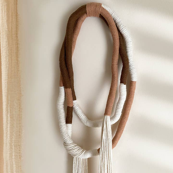 Large Neutral Wrapped Wall Hanging for wholesale by OLFFE