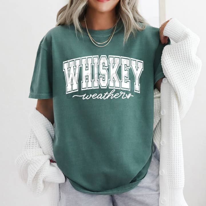 Trendy Transfers - Wholesale Sublimation Transfer - Whiskey Weather WHITE DTF Heat Transfer