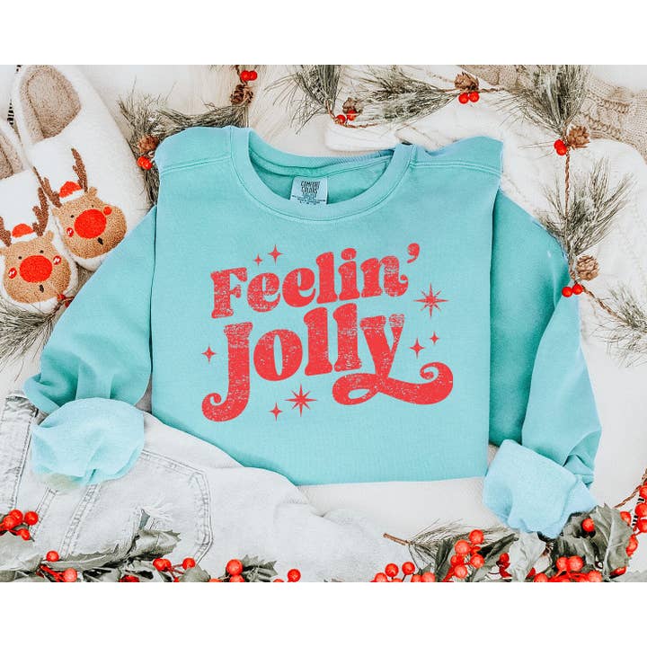 Feelin' Jolly DTF TRANSFER for wholesale by tee and shirts