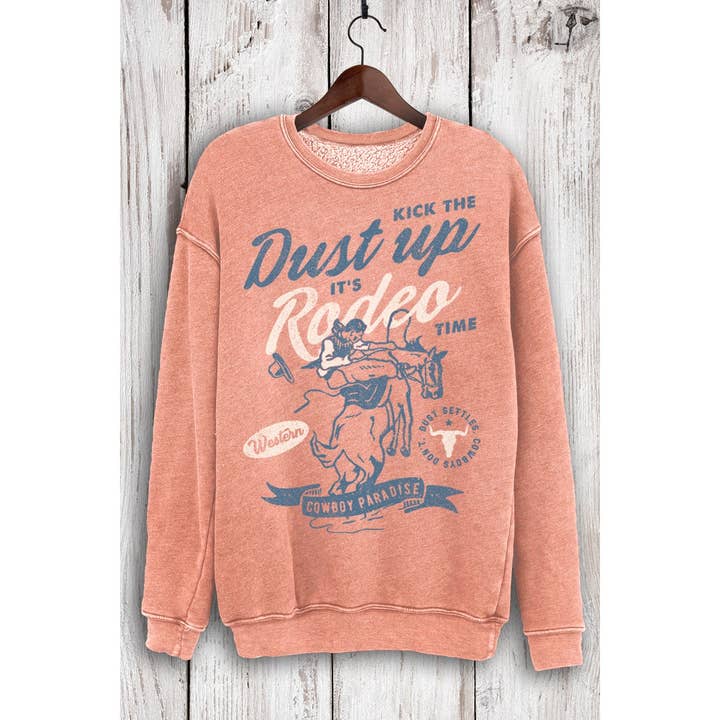 DUST UP RODEO MINERAL SWEATSHIRTS for wholesale by HRTandLUV