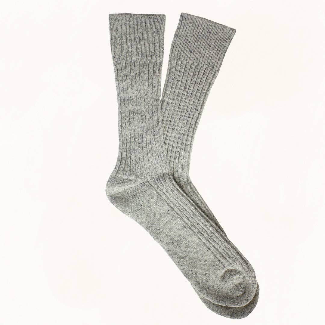 KLUE - Vente Chaussettes – unisexe - Chaussettes KLUE DUST STAR en soie et laine | Gris4
