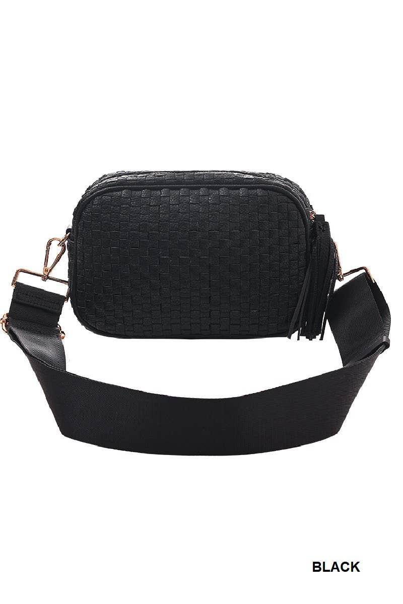 Vanilla Monkey - Vendita all'ingrosso Pochette - Donna - Borsa per fotocamera in vero vimini intrecciato1