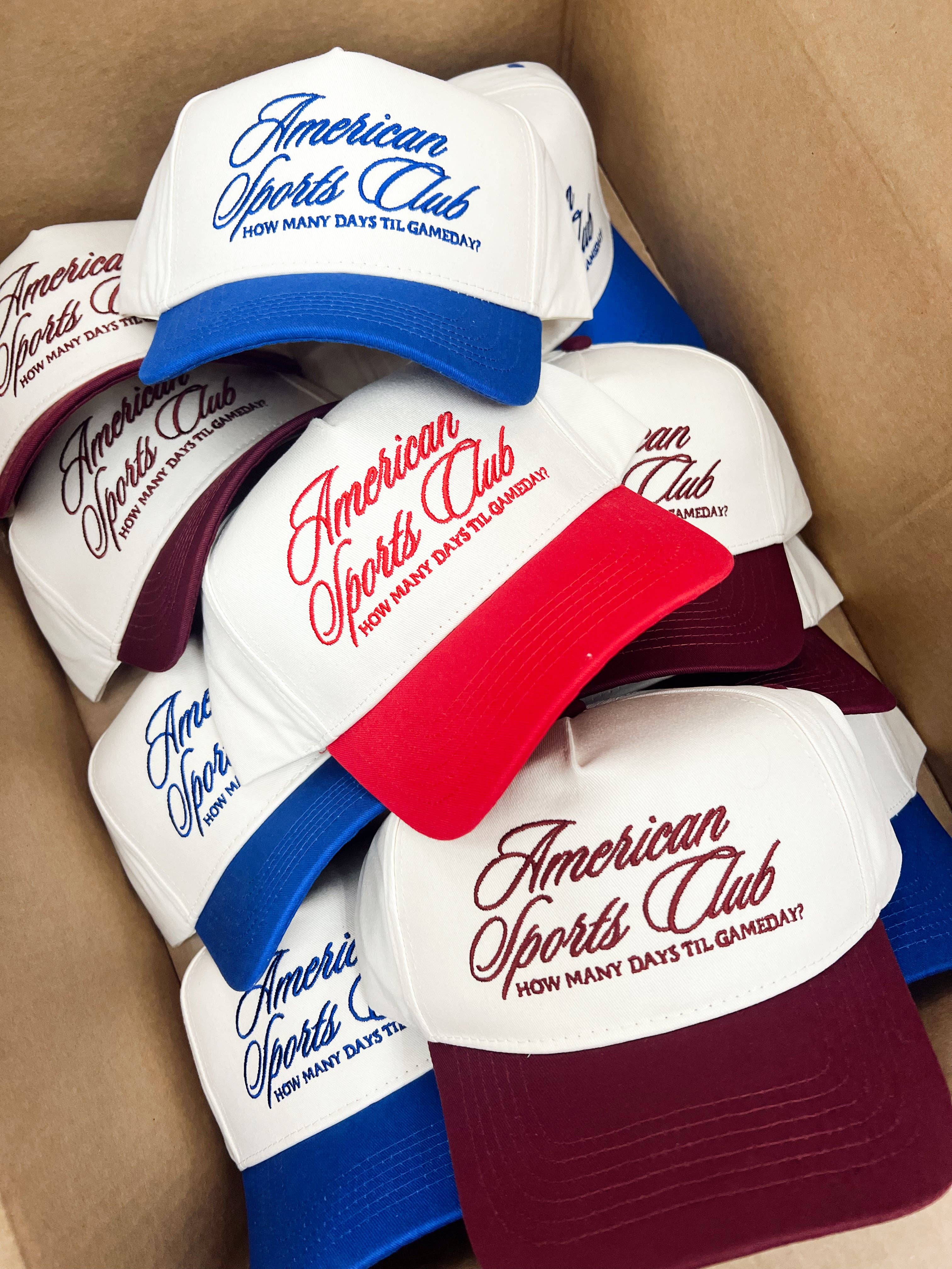 KENZKUSTOMZ - Vente Casquette de camionneur – femme - Casquette de camionneur vintage American Sports Club10