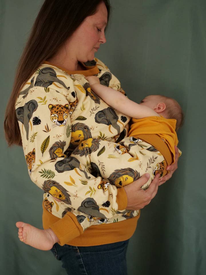 Felpa non allattamento Savannah per la vendita all'ingrosso da parte di Petites Menottes