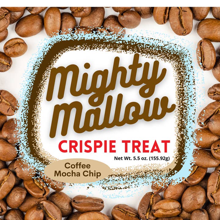 Coffee Mocha Chip Crispie Treat for wholesale by Mighty Mallow Crispie Treats