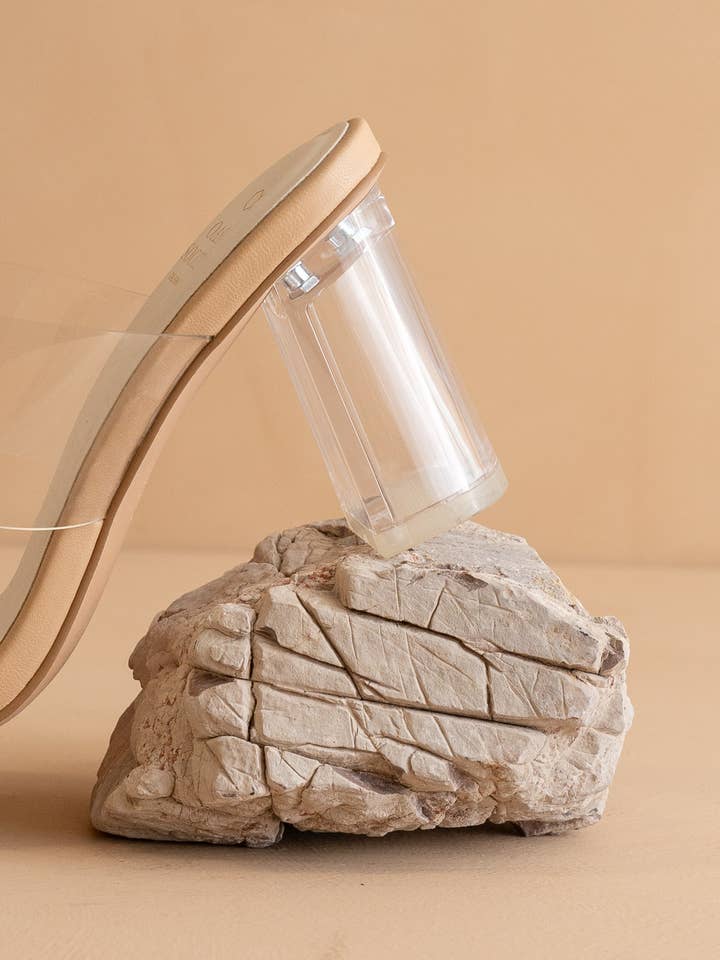 The Emma Clear | Invisible Block Heel for wholesale on Faire