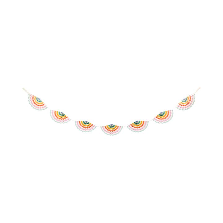 My Mind’s Eye - Wholesale Party Sign/Banner - FST1103 - Fiesta Striped Fan Banner