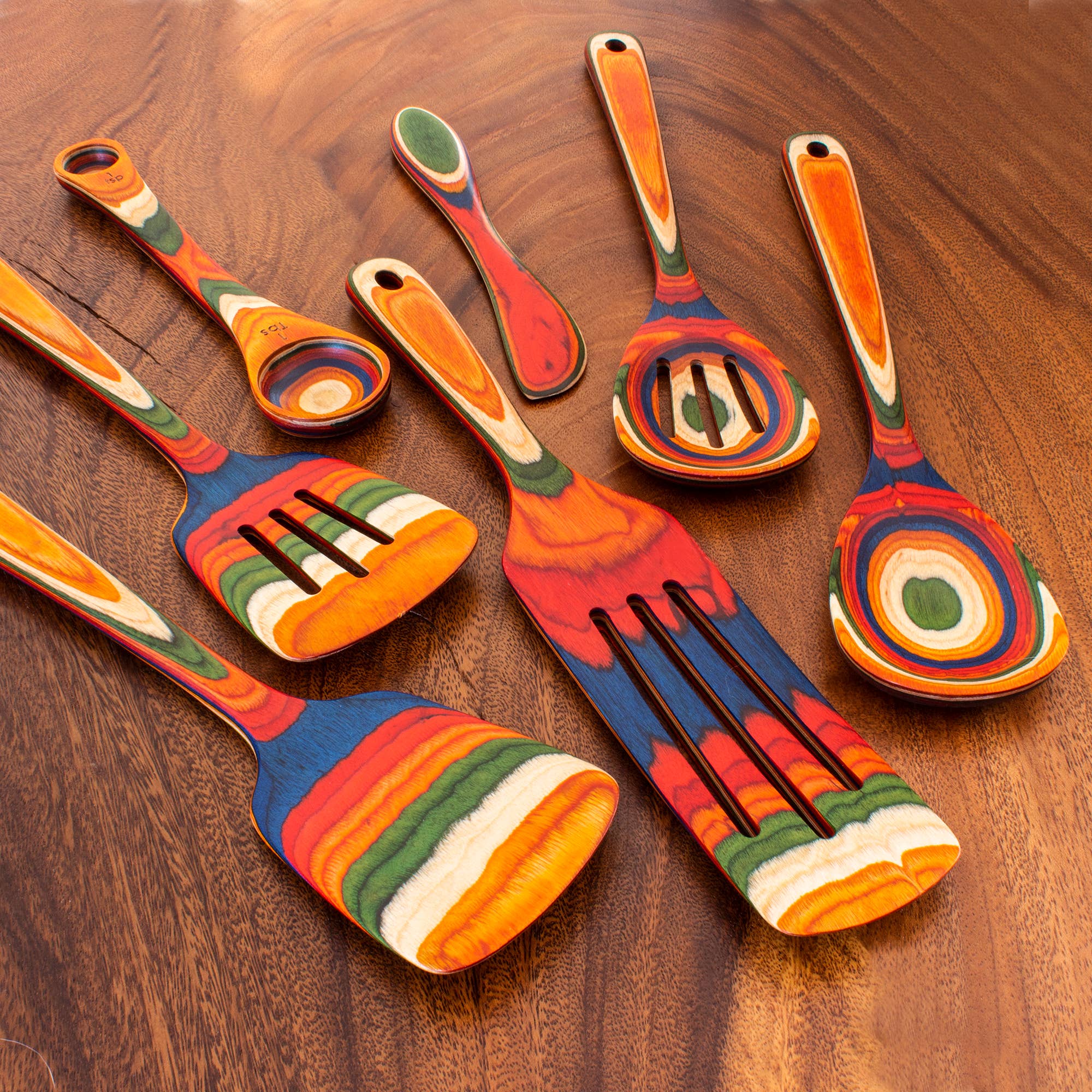 Totally Bamboo - Wholesale Kitchen Utensil Set - Baltique® Marrakesh 7-Piece Colorful Kitchen Gift Set2