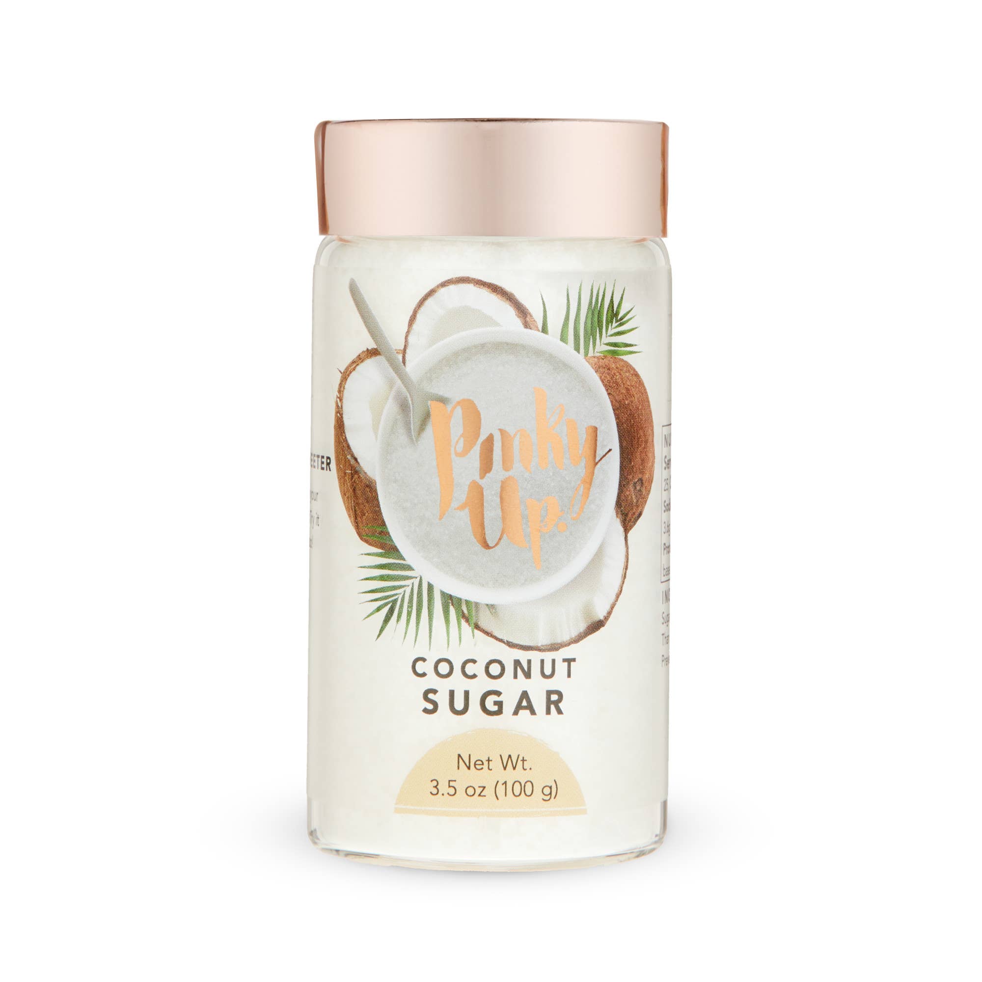 Pinky Up - Vente Sucre - Sucre de noix de coco 0,5 oz Pot en verre