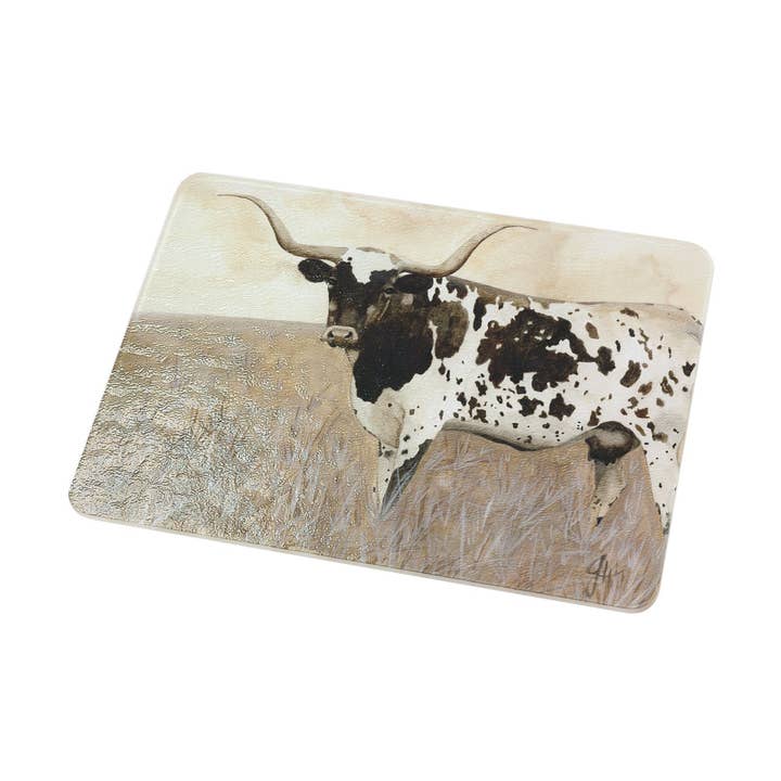 Old Timer Long Horn von Dolly Estelle, Schneidebrett für den Großhandel von American Brand Studio