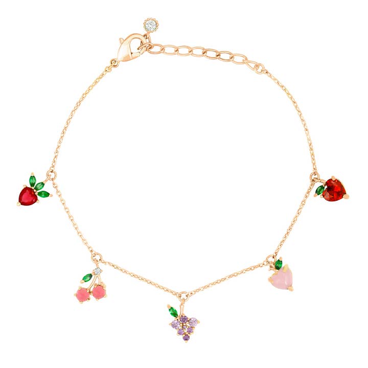 Girls Crew - Wholesale Charm/Dangle Bracelet - Fruit Basket Bracelet