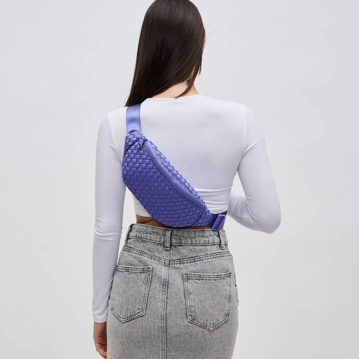 Sol and Selene - Vente Sac ceinture – femme - Sac banane tissé en néoprène Aim High56