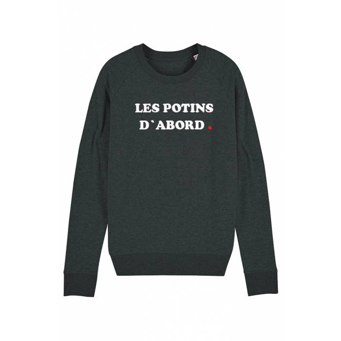 Tshirt Corner - Wholesale Graphic Sweatshirt - Women's - Gossip First Women's Sweatshirt - Velvet