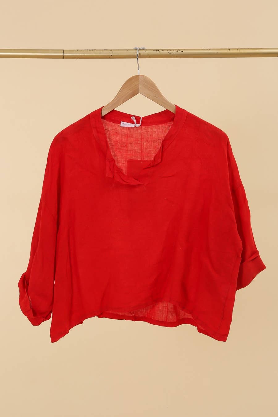 la maison des fibres naturelles - Wholesale Blouse - Dames - Linnen top met v-hals 23100, 100% linnen53