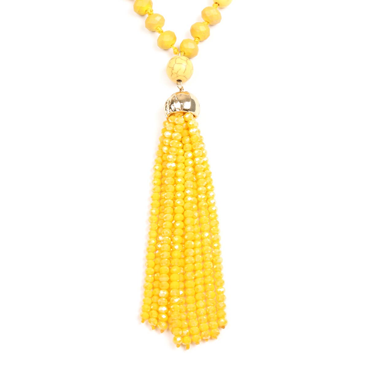 MYS Wholesale Inc - Wholesale Pendant/Charm Necklace - Rondelle Tassel Pendant With Polycord Necklace11