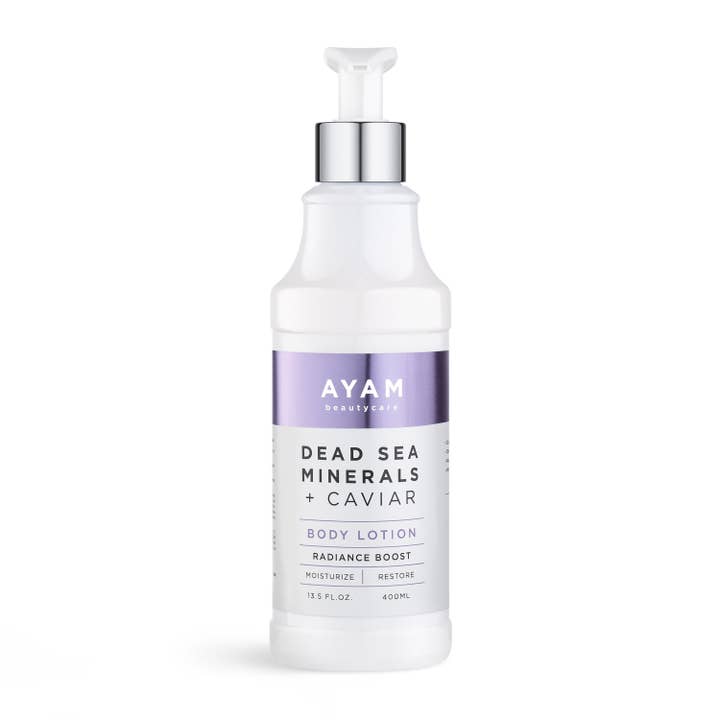 Lotion pour le corps AYAM Dead Sea Minerals + Caviar pour la vente par Ayam Beauty Care